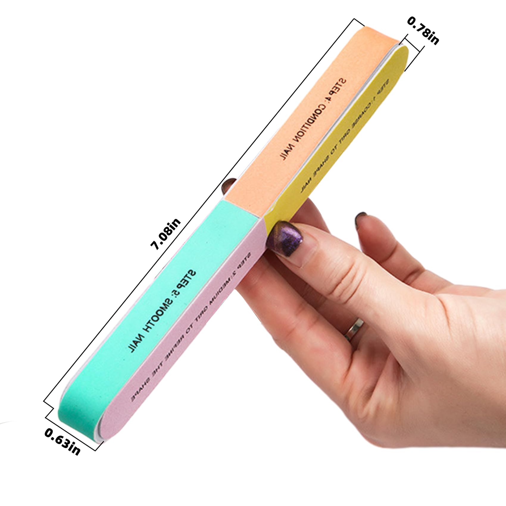 7 Way Nail Block Nail Buffer Block Seven Steps Nail Buffering Block 1 Piece Shinning Buff Nails