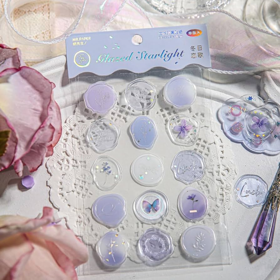 Amazon.co.jp: JOLUCE シール 4シート 60種セット ろう スタンプ