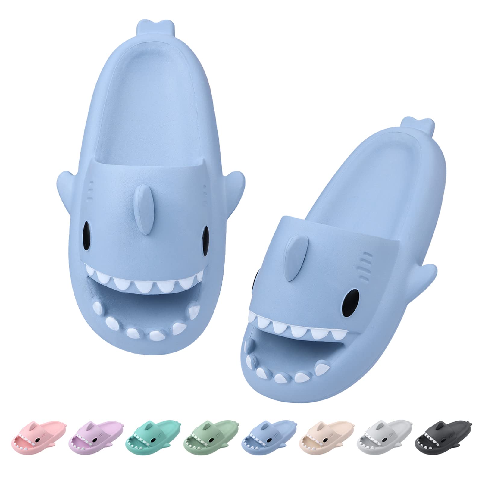 Dsaren Shark Slippers Zapatillas de Baño Hombre Mujer Antideslizante Sandalias Piscina Chanclas Playa Ducha Verano Pantuflas Suela Gruesa Casa Unisex