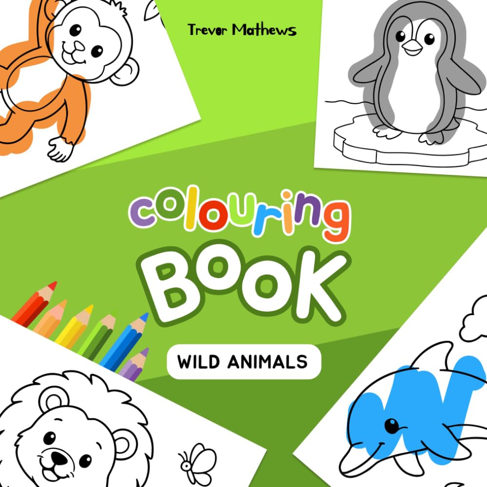 Colouring Book: Wild Animals