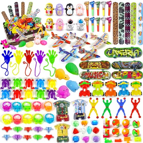 Tazimi 100 PCS Party Favors Toy Assortment Goodie Bags for Carnival Prizes School Classroom Rewards Pinata Filler for Birthday Party (style 1)