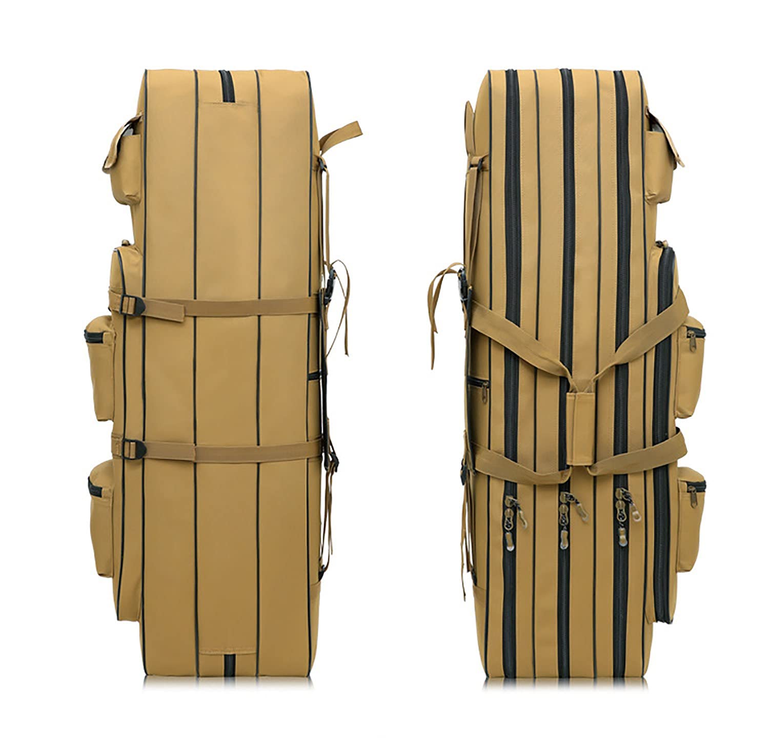 Custodia Tattica A Doppio Fucile 31/39/47in Resistente Imbottita Impermeabile 4 tasche esterne Tessuto impermeabile per Pistola, Pistola da tiro,carabina Custodia per fucile A,47in