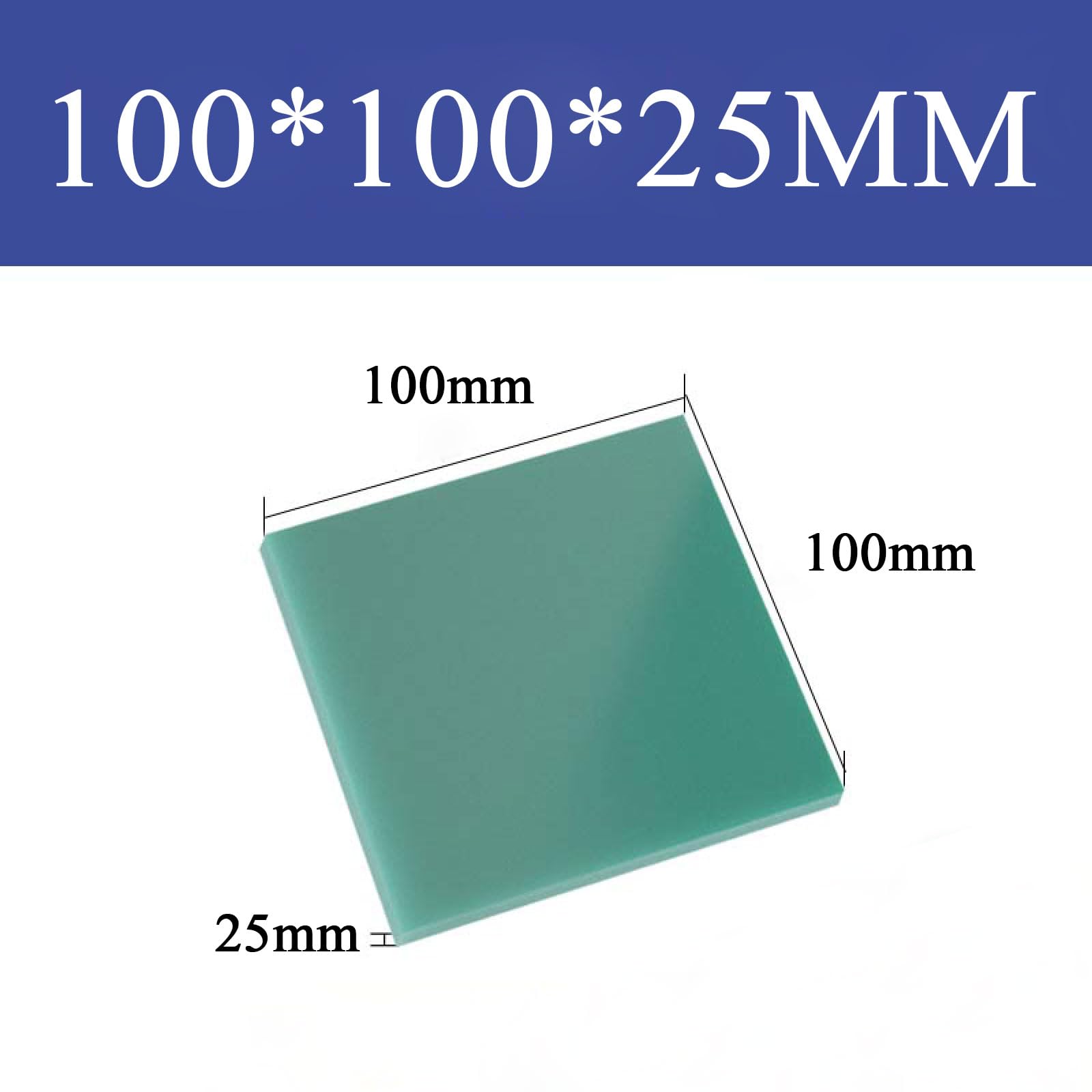ApuaVireo&Co FR4 Panneaux de Fibre de Verre, 100×100mm Plaques de Résine époxy, Panneau d'isolation de Fibre pour Isolation Électrique Bricolage PCB Prototypage et Réparation Panneau G10(100 * 100