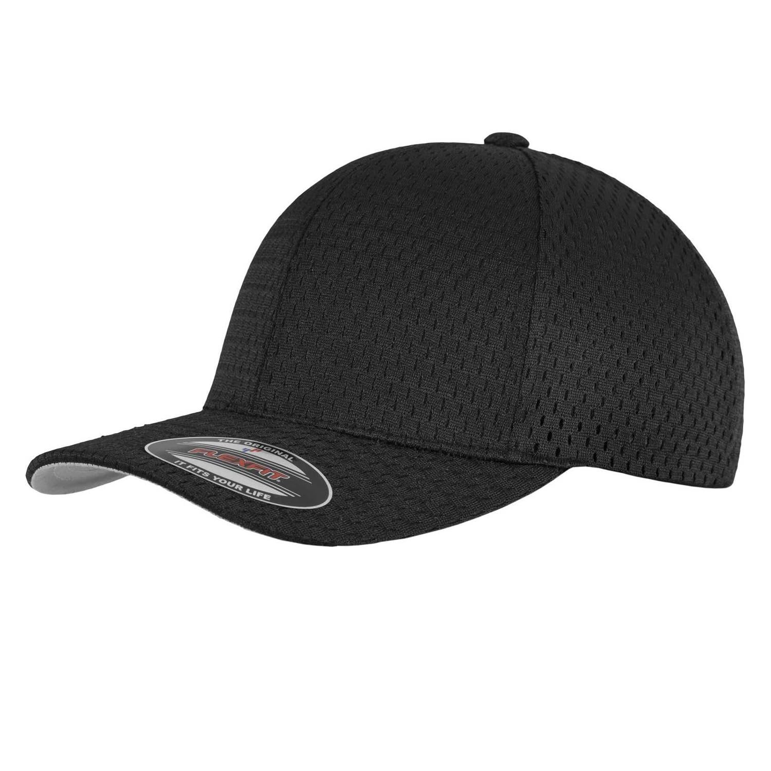 Flexfit Athletic Mesh Cap, Black, one Size