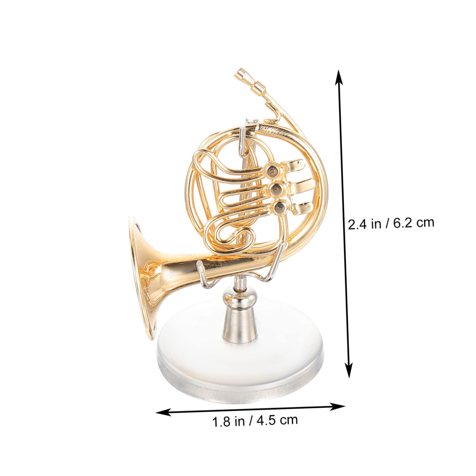 Homoyoyo Multifunctional Mini Horn Model Decorative Ornament for Boys and Girls Music Instrument Decor Home Decor Set