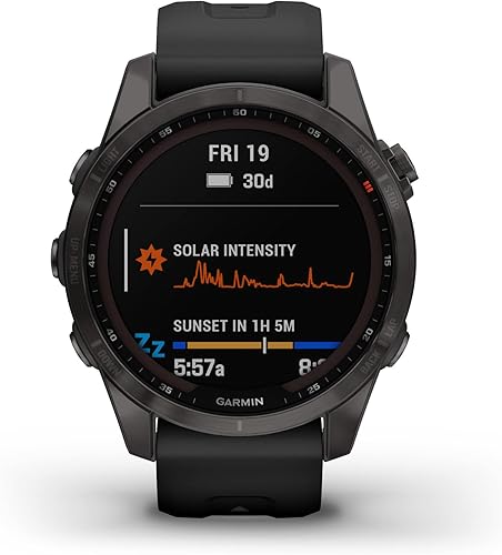 Miniatura 43 de Garmin Fenix 7S - Reloj inteligente de aventura de tamaño más pequeño, reloj resistente al aire libre con GPS, pantalla táctil, características