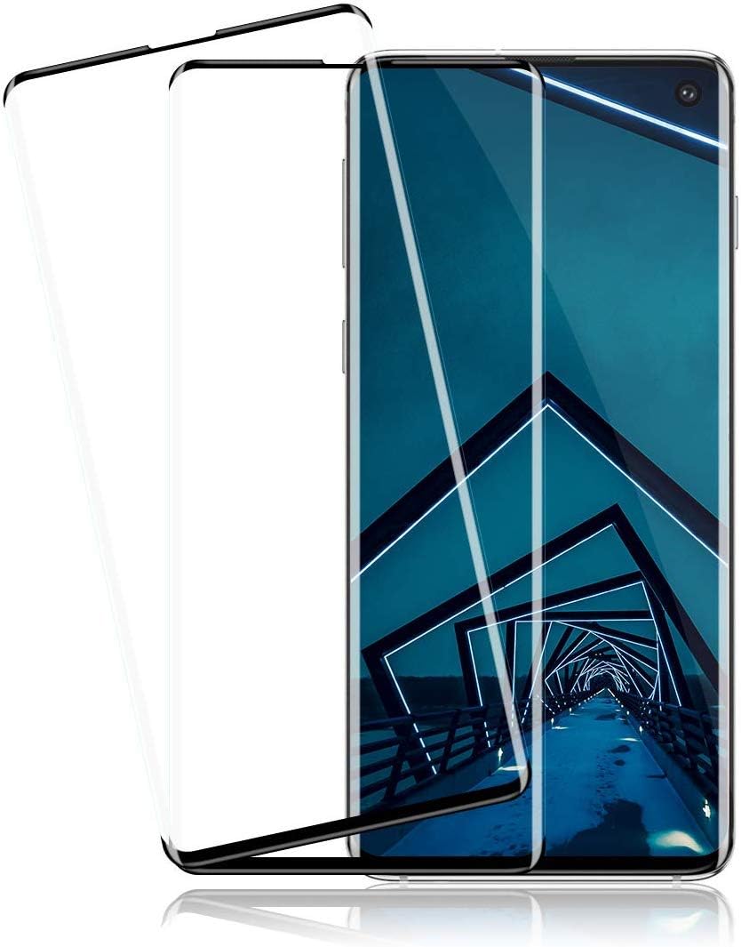 KOFOHO Galaxy S10 Plus Screen Protector, [2 Pack] Premium Tempered Glass Screen Protector film for Samsung Galaxy S10 Plus, Anti Shatter, Bubble Free, 9H Hardness, Compatible with fingerprint sensor