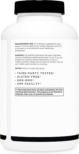 Miniatura 3 de Primal Cápsulas de L-glutamina (180 cápsulas800 mg por porción)  Suplemento de aminoácidos de glutamina