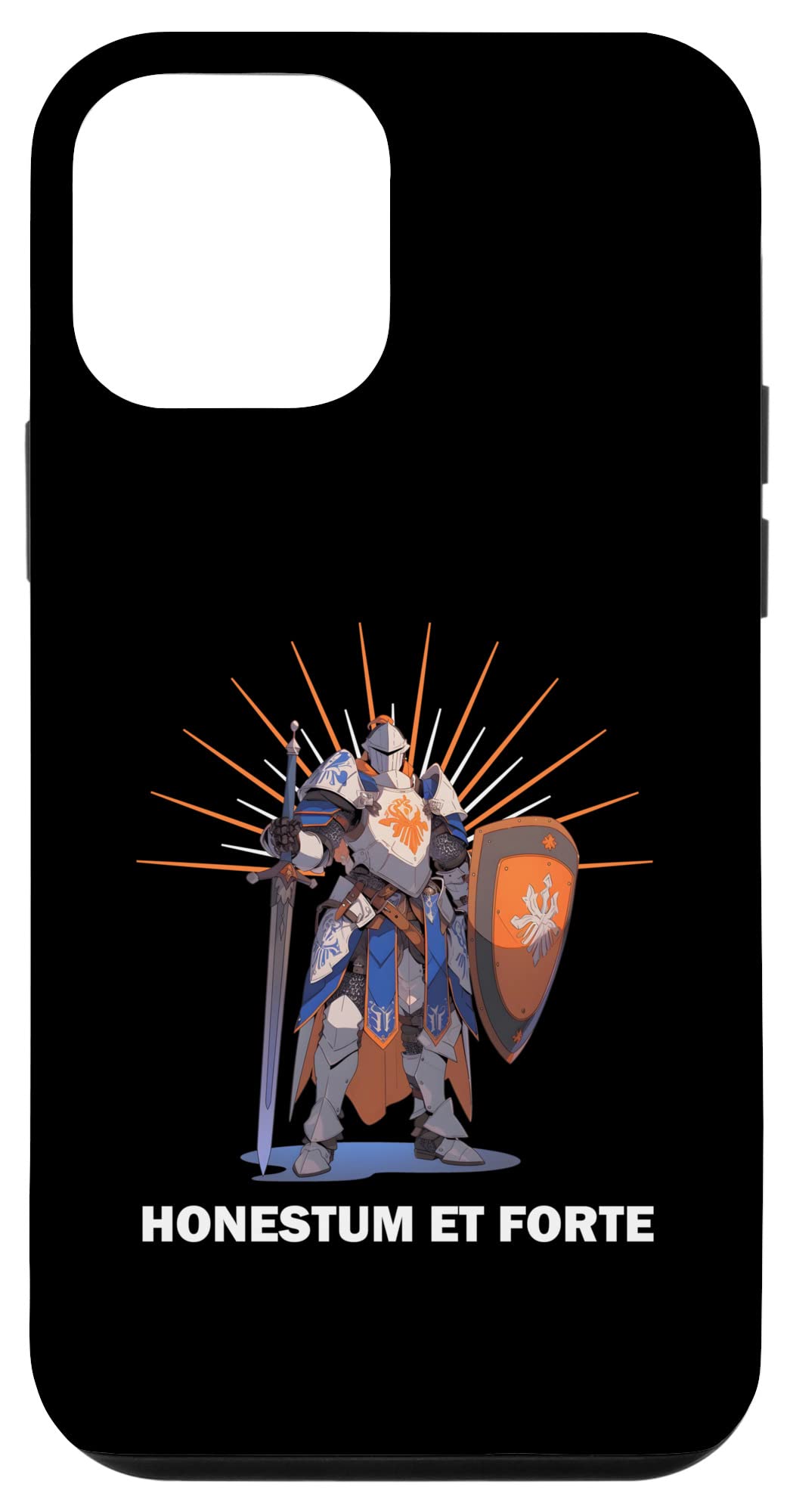 iPhone 12 mini HONESTUM ET FORTE Knights Templar Motto Case