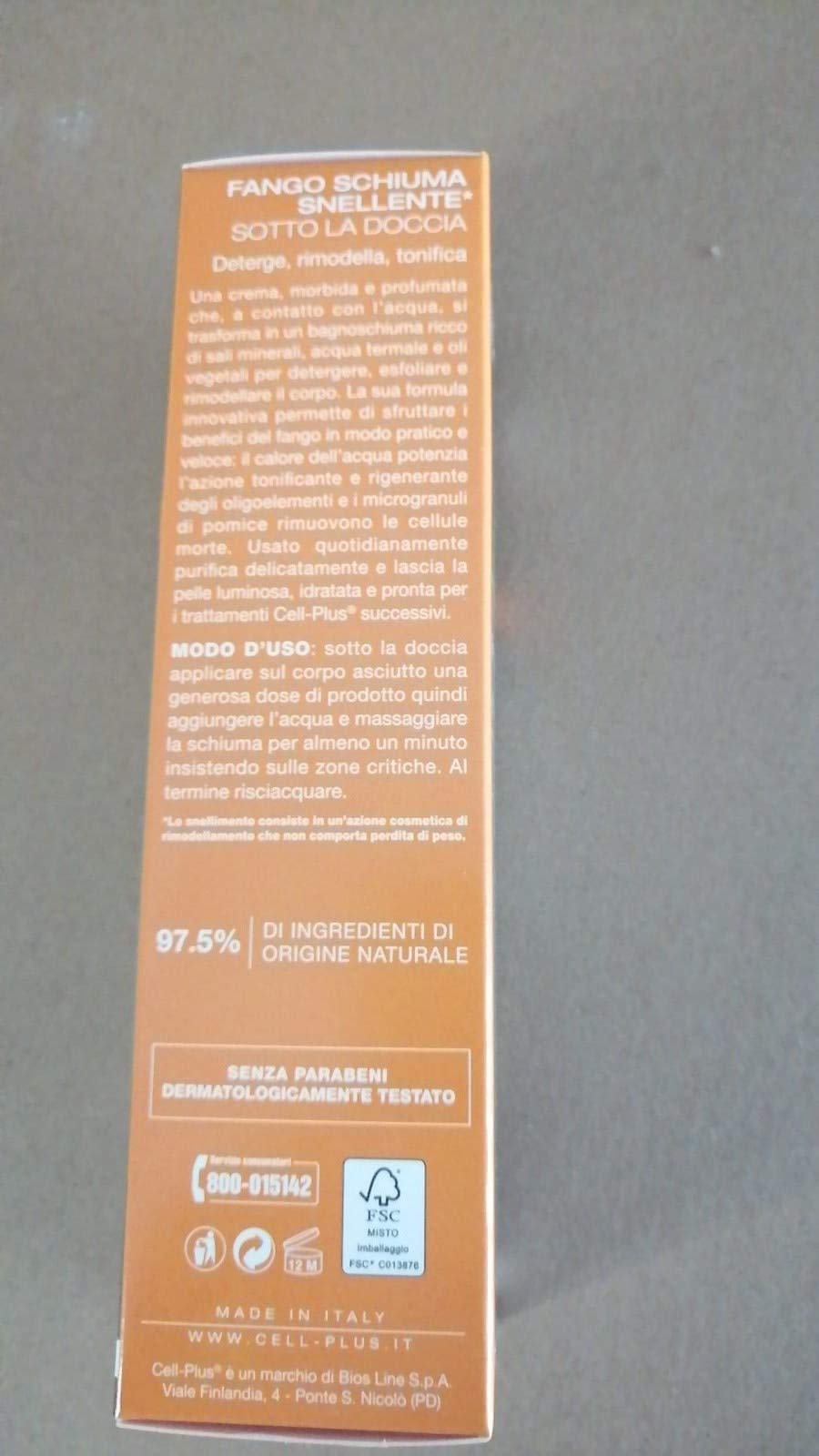 BIOS LINE CELL-PLUS ALTA DEFINIZIONE FANGO SCHIUMA SNELLENTE SOTTO LA DOCCIA 100G CON ALGHE AZZURRE DI BRETAGNA