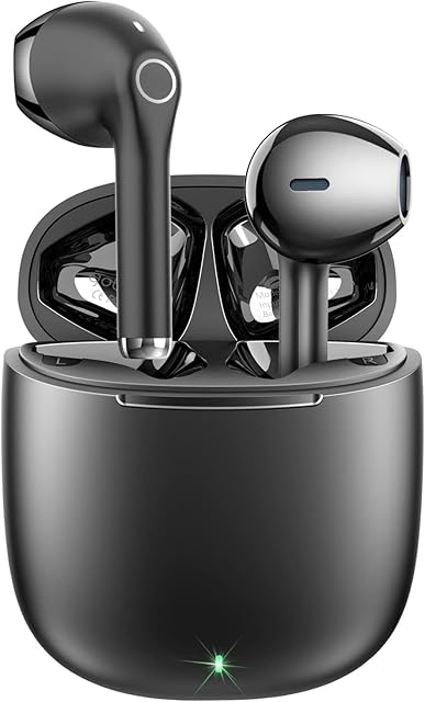 yobola Wireless Earbuds Bluetooth, Wireless Headphones HiFi Stereo, IPX5 Waterproof Wireless Earphones Touch Control, Bluetooth Earphones 5.1 Built-in Microphone, USB-C Charging with Sport/Fitness