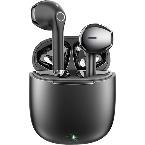 yobola Wireless Earbuds, Bluetoth Earbuds, IPX5 Waterproof Wireless Headphones Touch Control, Bluetoth Headphones 5.1 Built-in Microphone, 25 Hrs with USB-C Charging with Running/Fitness