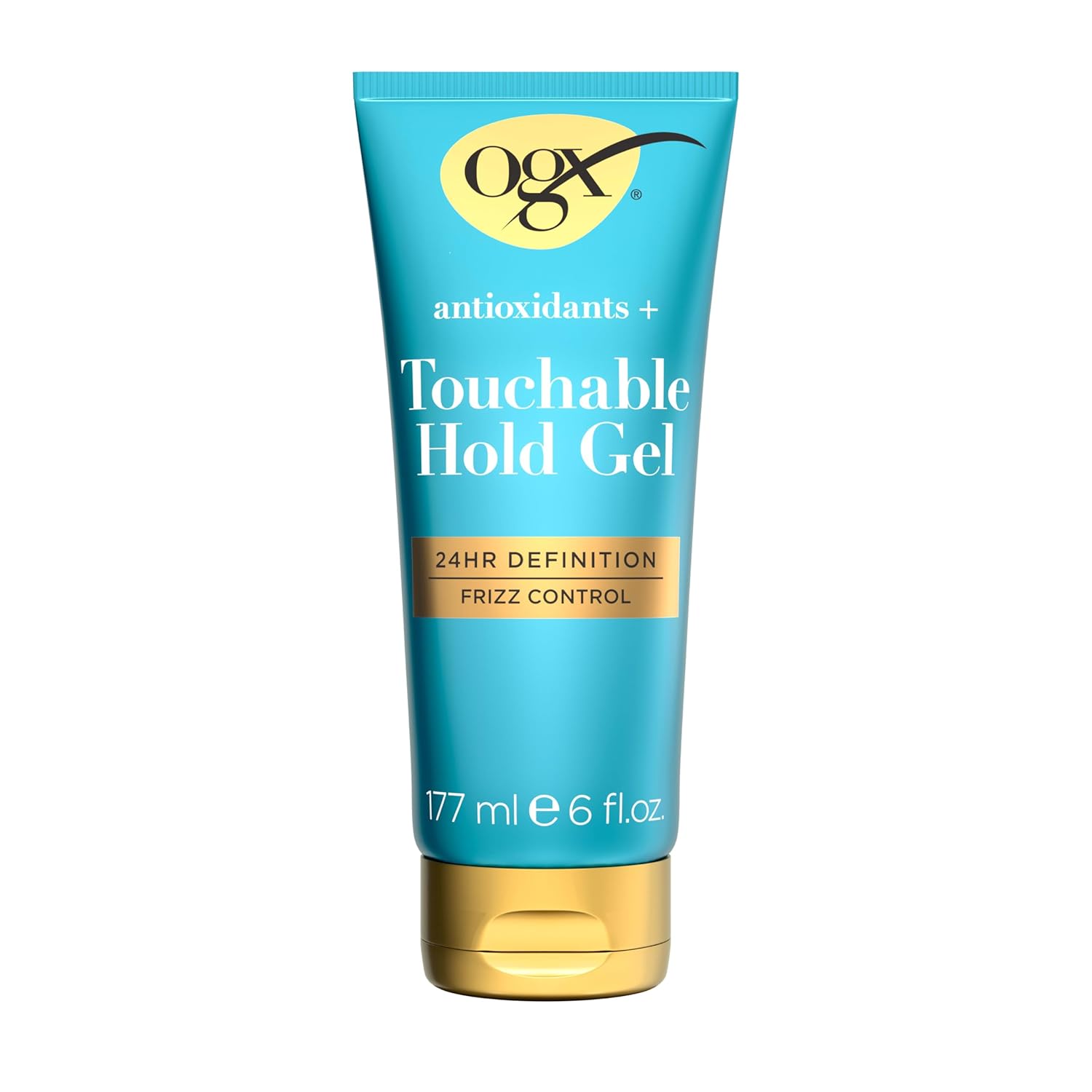 OGX Antioxidants + Touchable Hold Gel, Medium Hold Hair Styling Gel for 24 Hour Definition & Frizz Control, Anti-Humidity Hair Gel with a Soft, Non-Sticky Texture, Paraben-Free, 6 fl. oz OGX Antioxidants + Touchable Hold Gel, Medium Hold Hair Styling Gel for 24 Hour Definition & Frizz Control, Anti-Humidity Hair Gel with a Soft, Non-Sticky Texture, Paraben-Free, 6 fl. oz