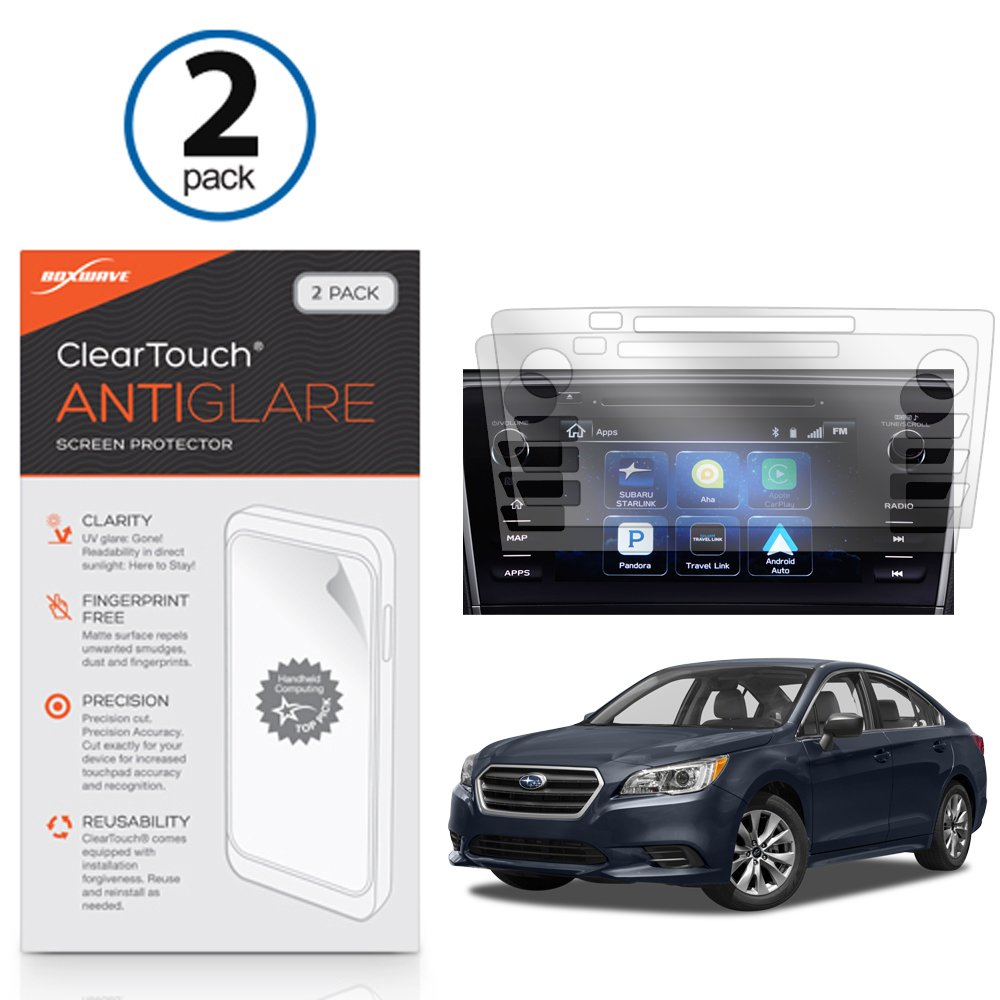 BoxWave Screen Protector Compatible with Subaru 2018 Legacy (8 in) - ClearTouch Anti-Glare (2-Pack), Anti-Fingerprint Matte Film Skin for Subaru 2018 Legacy (8 in)