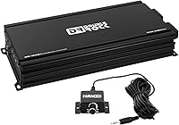 Vista 6 de DR-1200.1 Amplificador de audio para automóvil 1200 vatios Clase D Amplificador de subwoofer Monoblock Highs Amp con perilla de bajo control remoto