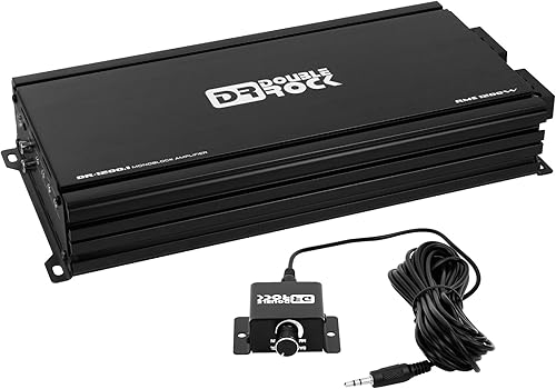 Miniatura 6 de DR-1200.1 Amplificador de audio para automóvil 1200 vatios Clase D Amplificador de subwoofer Monoblock Highs Amp con perilla de bajo control remoto