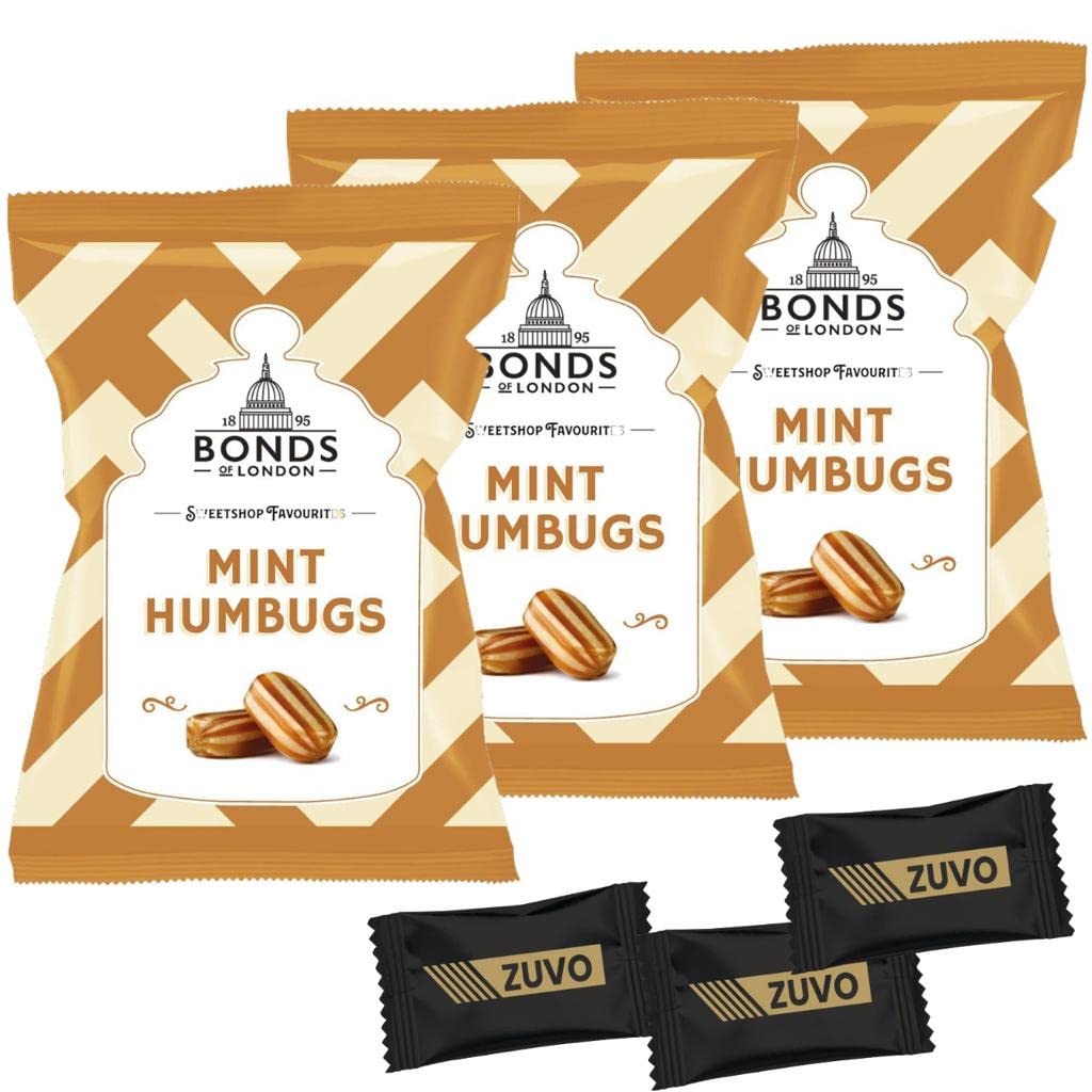 Bonds of London Candies Pack of 3 Mint Humbags British