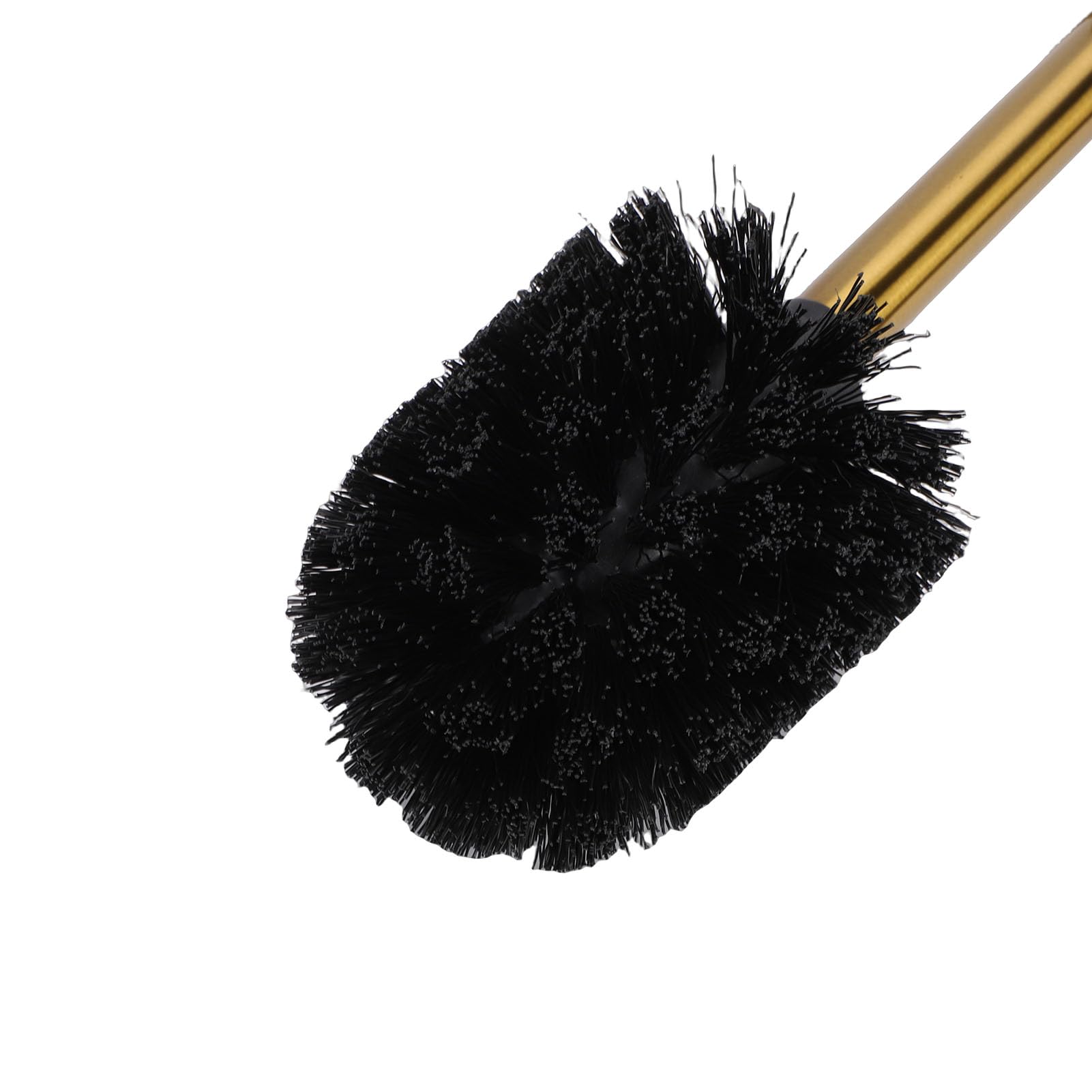 Set scopino per WC dorato |Supporto in acciaio inossidabile |Resistente agli spruzzi d'acqua