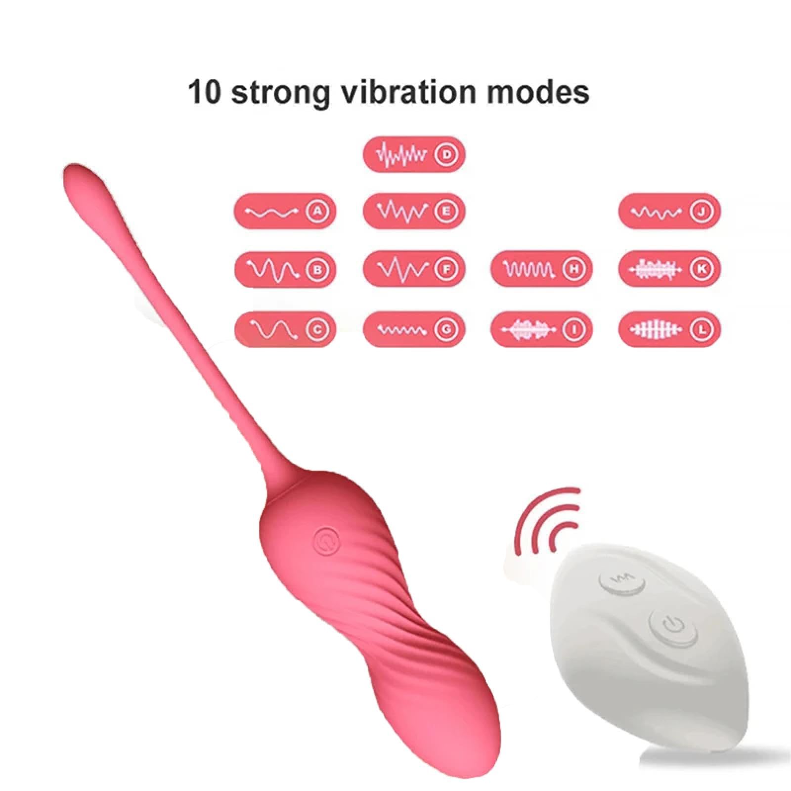 Uovo vibrante Palline di controllo remoto con vibrazione a 10 modalità per donne, giocattoli per adulti Per Macchina per il sesso con uova vibranti per donne