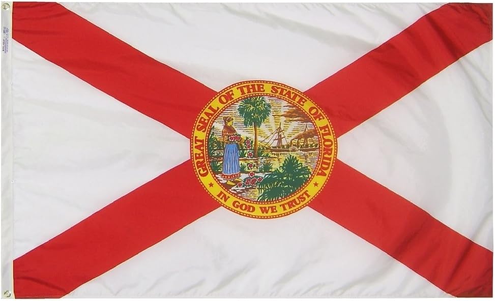 5 ft. X 8 ft. Nyl-Glo Florida Flag