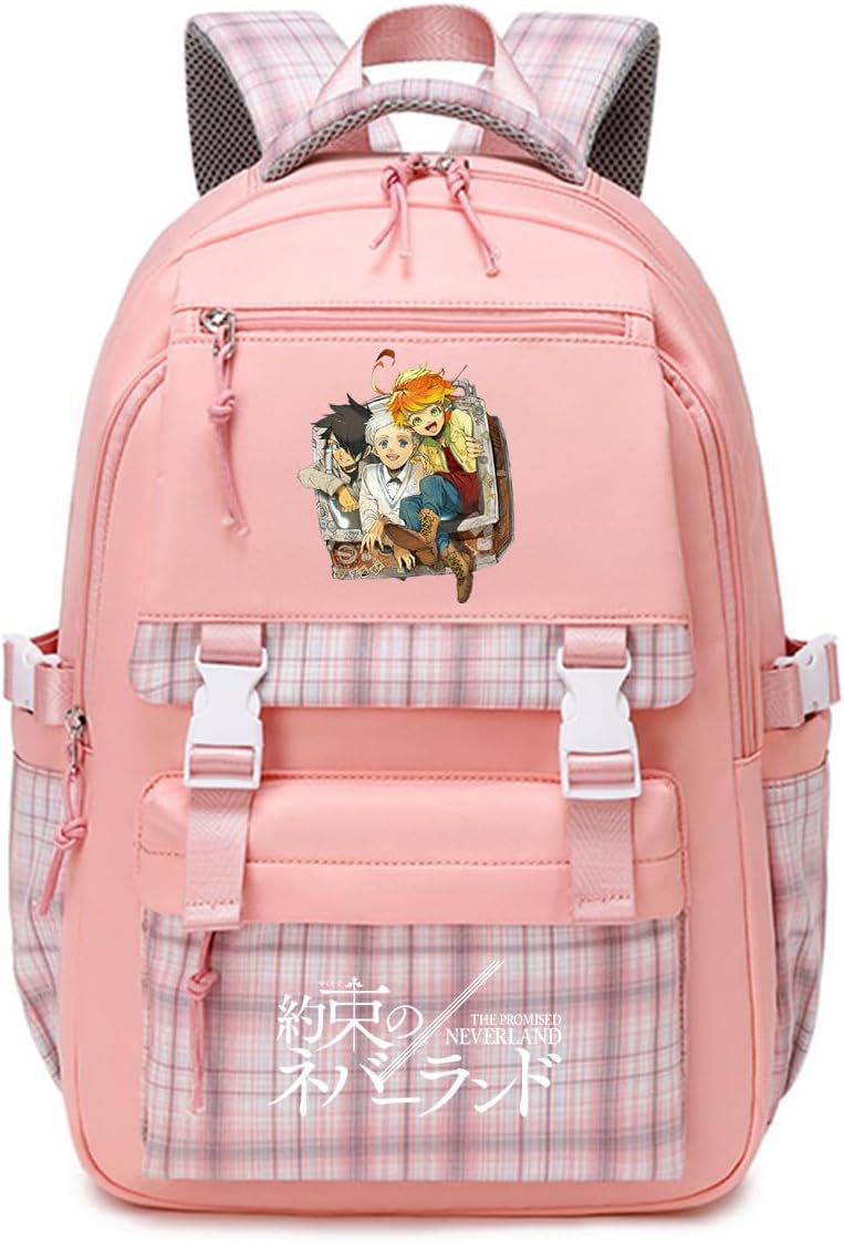 ISaikoy Anime The Promised Neverland Backpack Student Daypack Bookbag Daypack School Bag 1