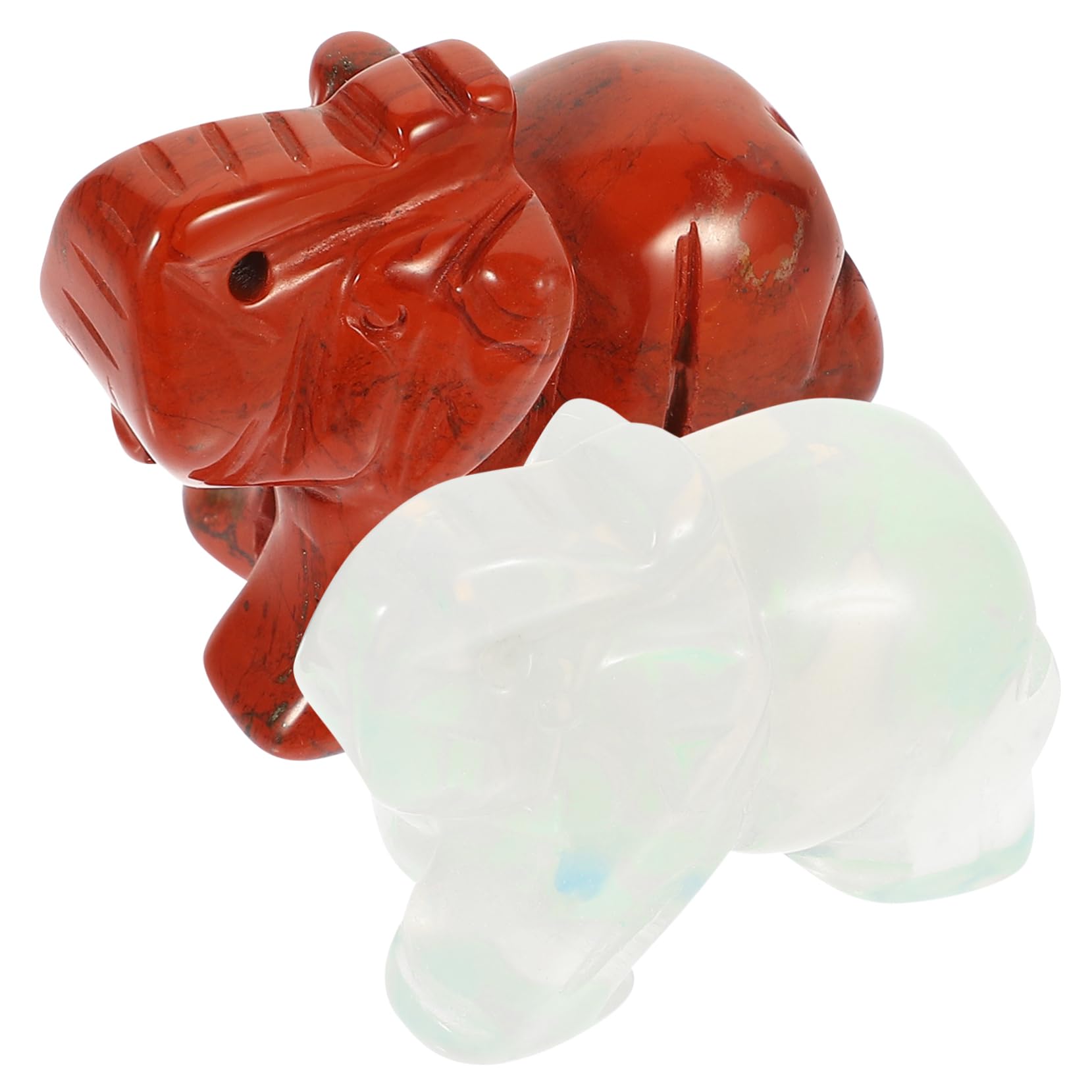 Cabilock 6piezas Estatua De De De Cuarzo Decoración Feng Shui para y Jade Adorno De para Mesas y