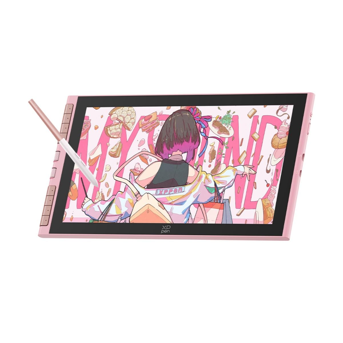 XPPen Artist 12 3rd Grafiktabletts mit Display für PC, 16384 Druckstufen, 8 Schnelltasten, 99% sRGB, 8 bit Farbtiefe, Digitales Zeichentablett kompatibal mit Win, Mac, Linux, Android