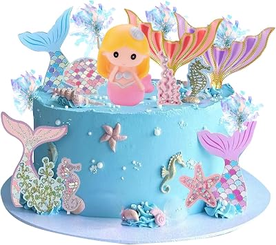 Mermaid Cake Topper Under the Sea Cake Decor