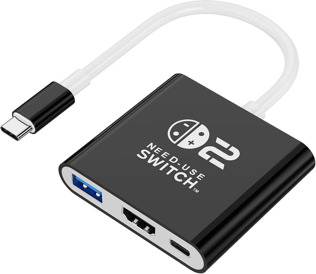 Switch 2 Dock for Nintendo Switch Docking Station,Portable Nintendo TV Adapter Compatible Steam Deck/Switch2/OLED/Support Switch TV Dock Mode with HDMI2.0, Replacement Travel Docking for Nintendo2/1