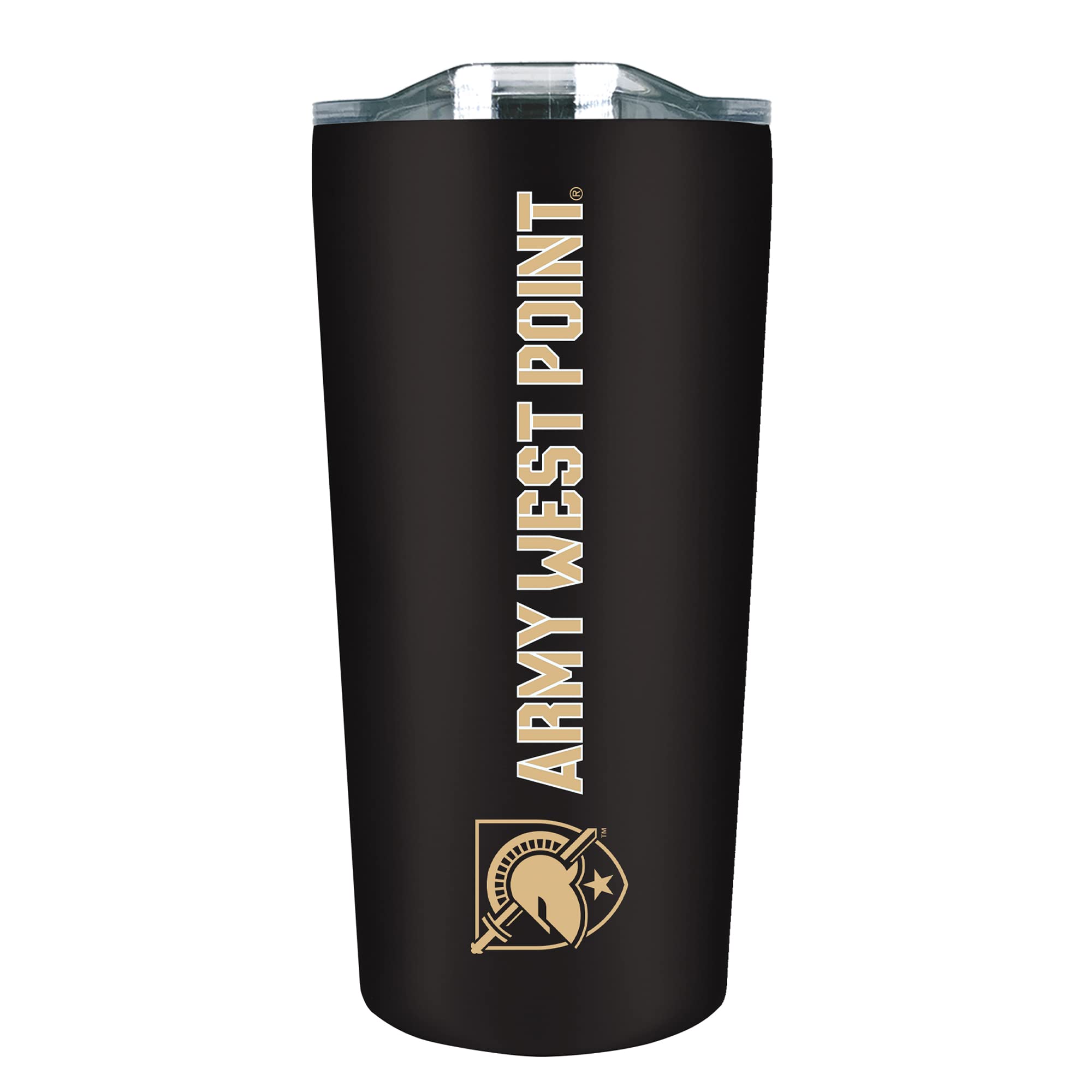The Fanatic Group Personalized West Point Double Walled Soft Touch Tumbler, Design-1 - Black