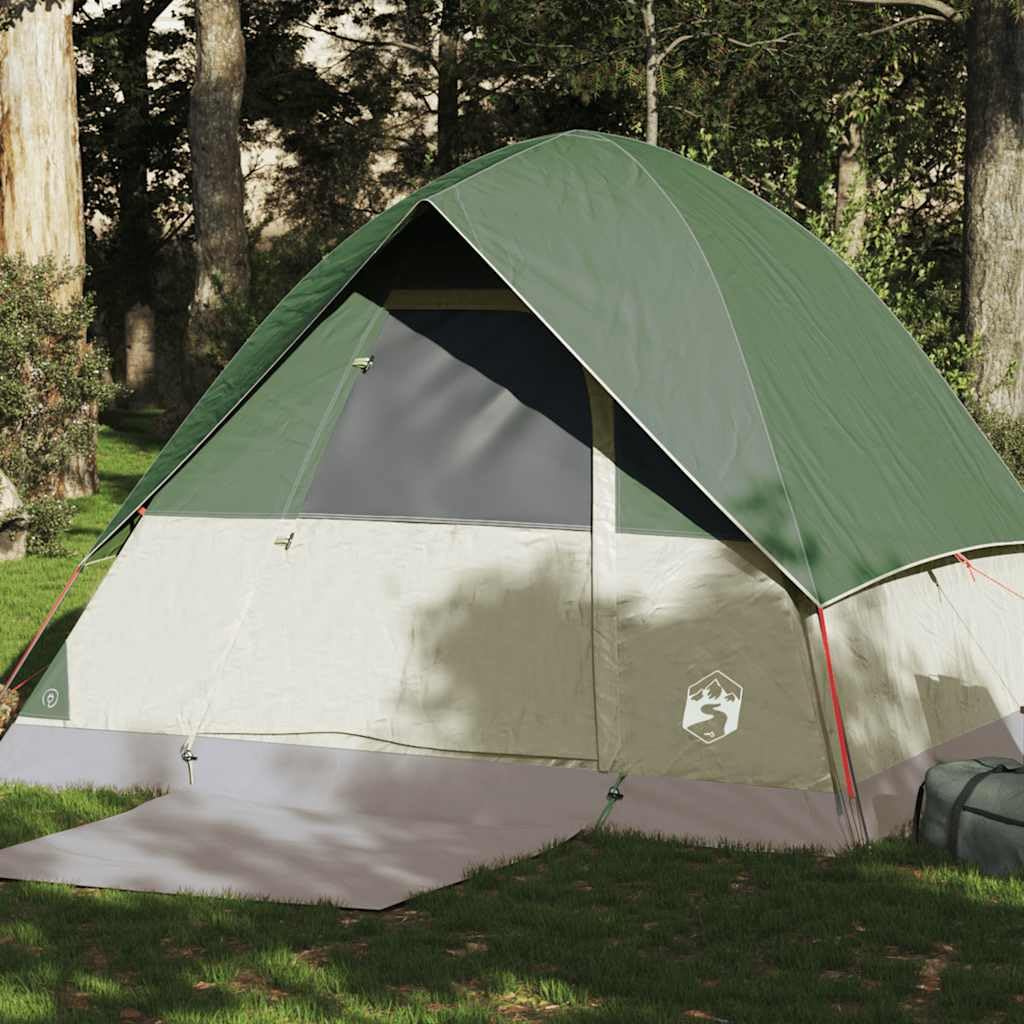 Tienda de campaña domo para personas, verde, T-poliéster impermeable con revestimiento de PU, xx cm, carpa exterior ligera para aventuras