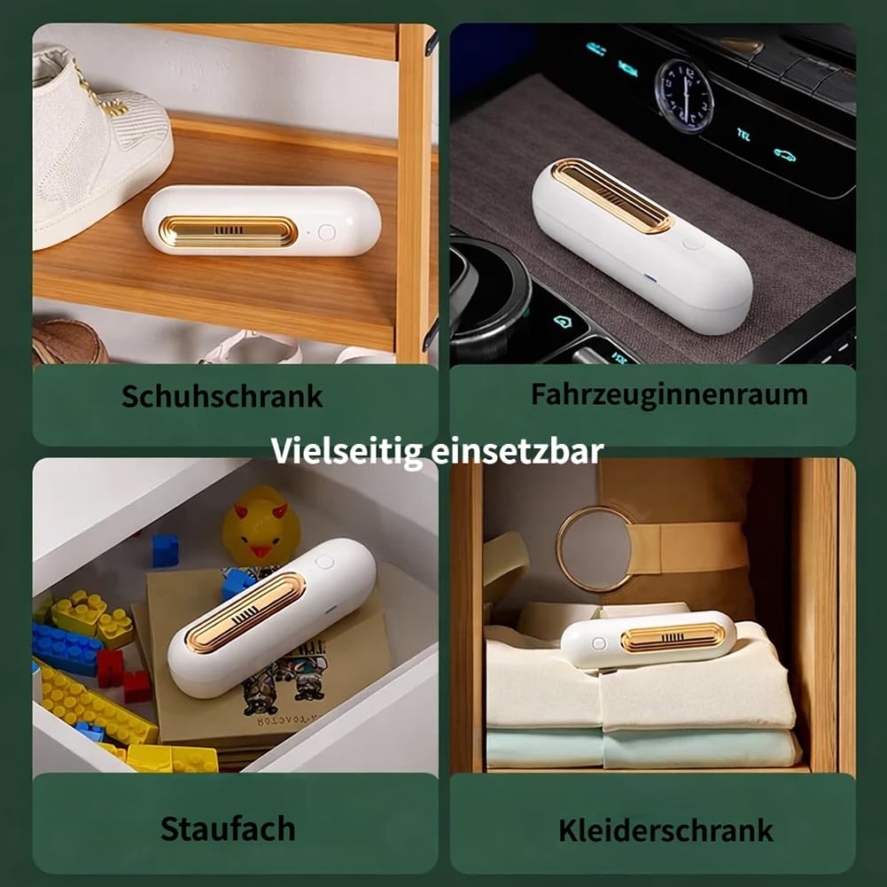 2 Stück Ozoori KüHlschrank Deodorierer USB, Wiederaufladbarer Ozoori für Kühlschrank, 2 Modi Geruchsneutralisierer Ozongenerator für Kühlfach Gefrierschrank Schließfach Auto (2 Stück-C)