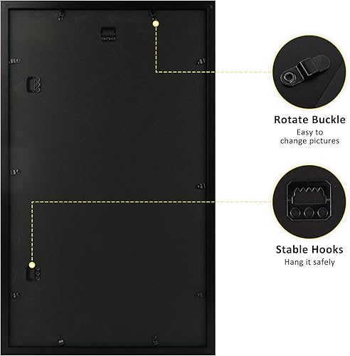 Vista 141 de Frametory, Los marcos de 16 x 20 pulgadas muestran imágenes de 11 x 14 pulgadas con paspartú o fotos de 16 x 20 pulgadas sin paspartú, vidrio Plata