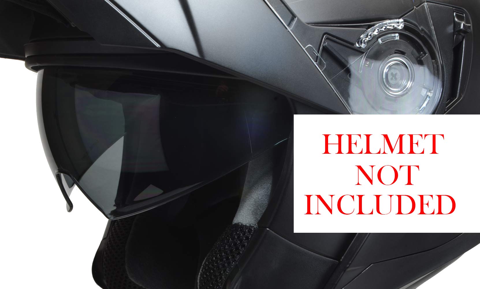 Vega Helmets Unisex-adult Replacment Inner Drop Down Shield Smoke (Multi, One Size), 1 Pack