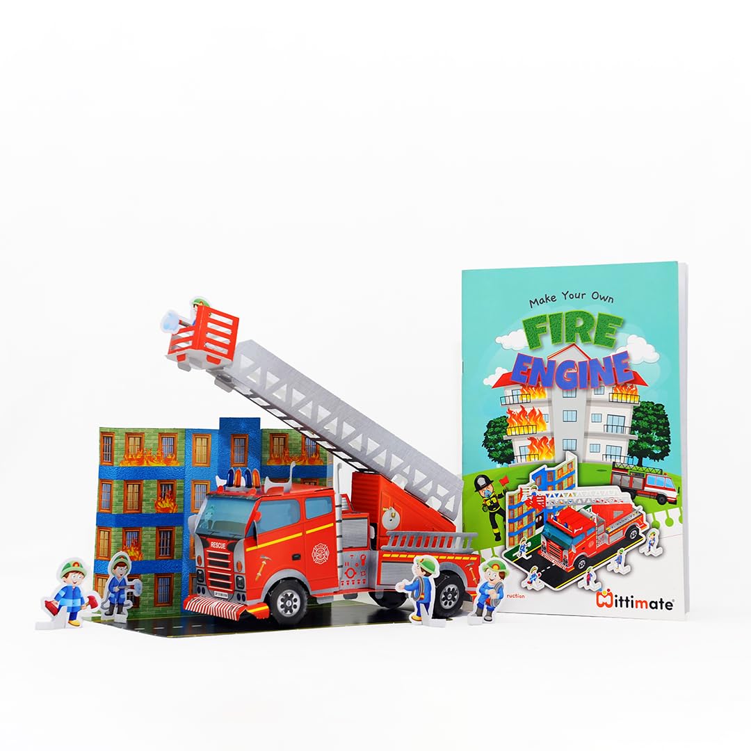 Mittimate Fire Engine Model Construction Book for Kids Age 8 to 12 Year Old I Make Your Own 3D Paper Model I Fun & DIY Craft Book for Children (B0BM69HDJX) Amazon Price History, Amazon Price Tracker