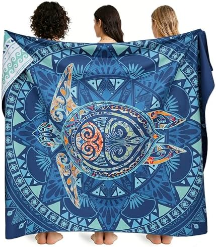ELAKIRI Mikrofaser Strandtuch XXL 200x145cm - Microfaser Badetuch Groß Leichtdünn Weich | Familien Saugfähig Reisehandtuch Schnelltrocknend Strandhandtuch - Sandfrei Strandtücher f