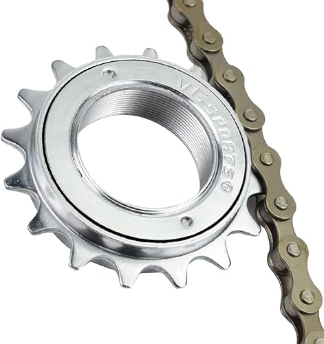 Miniatura 3 de VG SPORTS Rueda libre de bicicleta de una sola velocidad, 16T18T20T22T24T Compatible con piezas de repuesto Freehub tipo roscado de rueda libre de