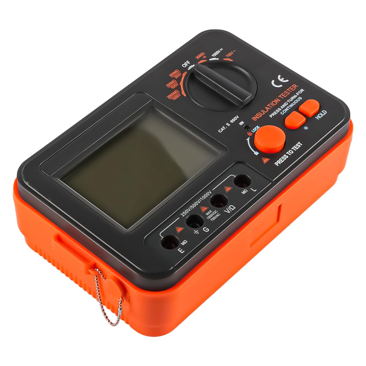 Sarini Tester di Resistenza di Isolamento Megaohmmetro con LCD retroilluminato Tensione Ohm conteggio Test Strumento Multifunzionale