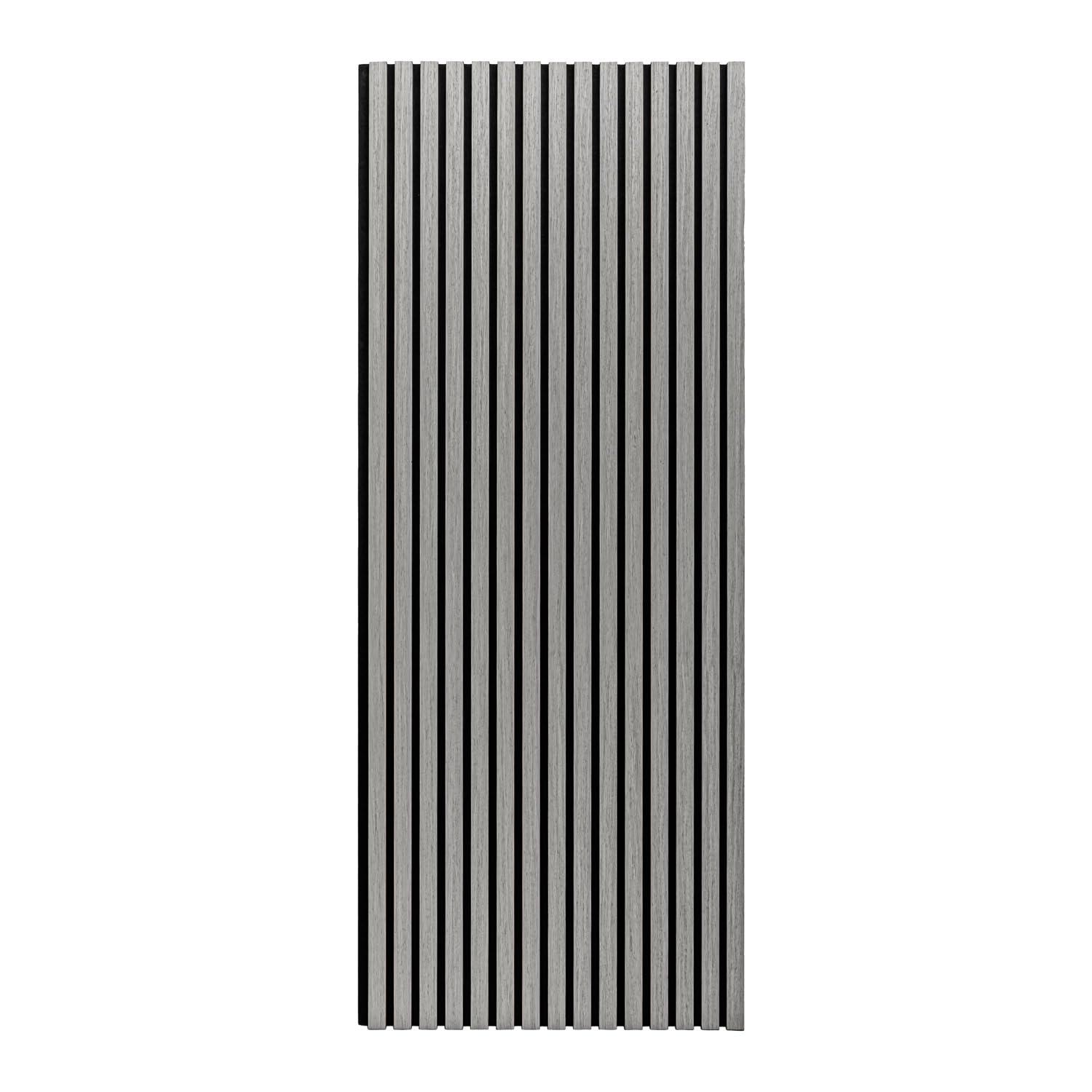 Beethoven Lot de 4 panneaux d'insonorisation décoratifs en bois Gris 150 x 60 cm