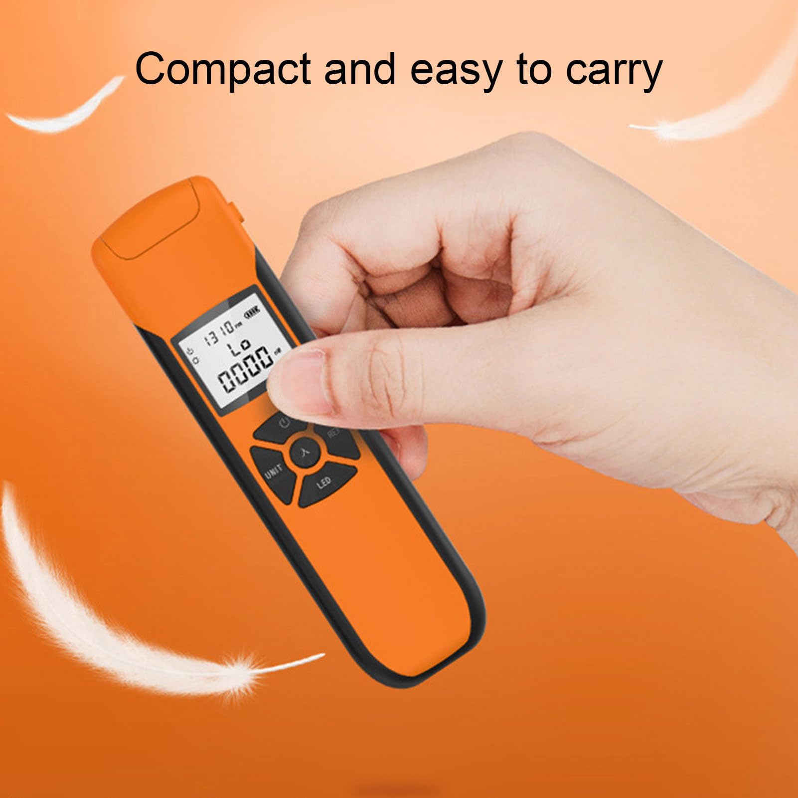 GOWENIC Mini Medidor de Potencia óptica, Mini Medidor de Potencia óptica Recargable G10, Mini Medidor de Potencia de Fibra óptica con Linterna LED, para Prueba de Comunicación