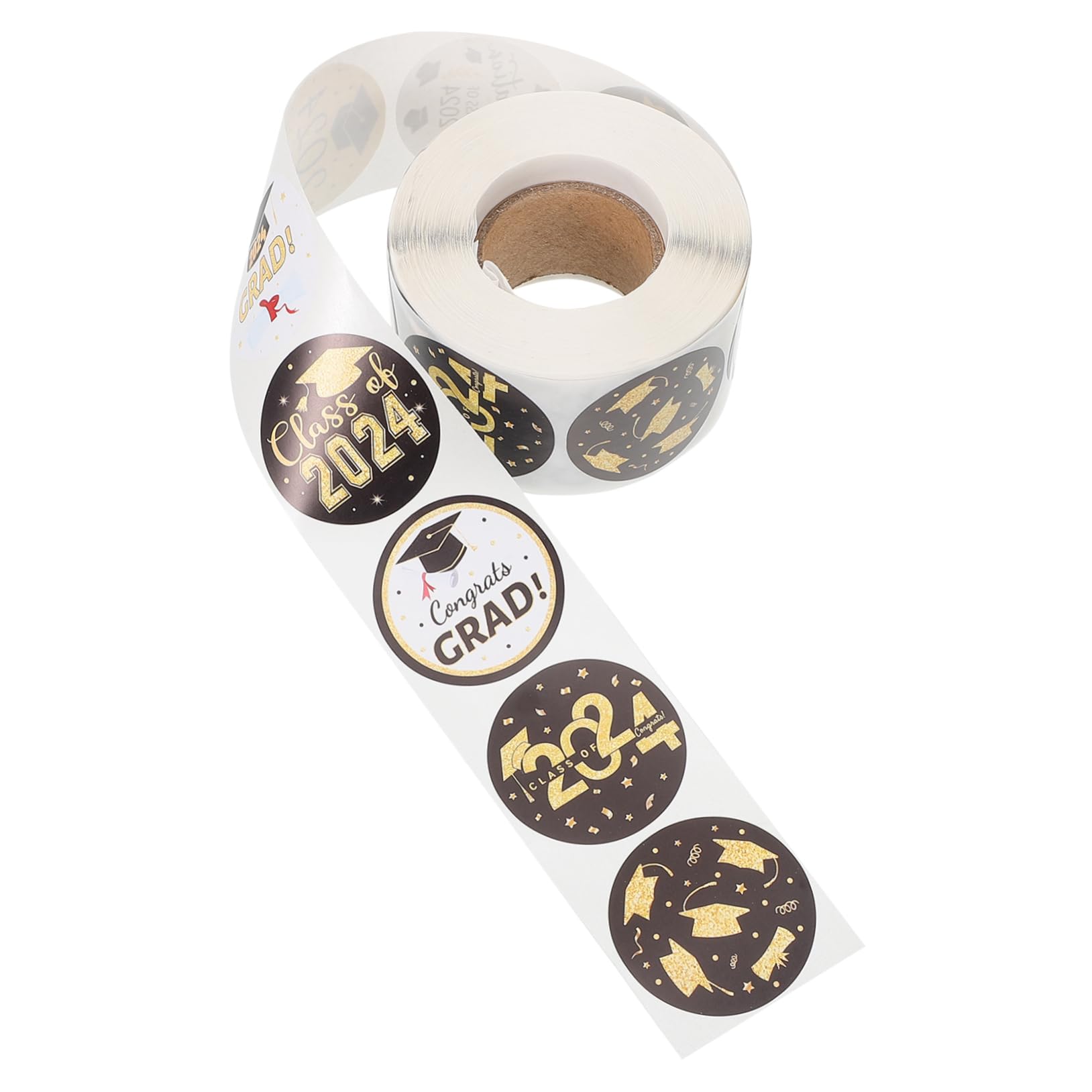 TEHAUX 5rotoli Adesivi Decorativi Per Etichette Adesive Auto-adesive Per Confezioni Biglietti e Sacchetti Dolci