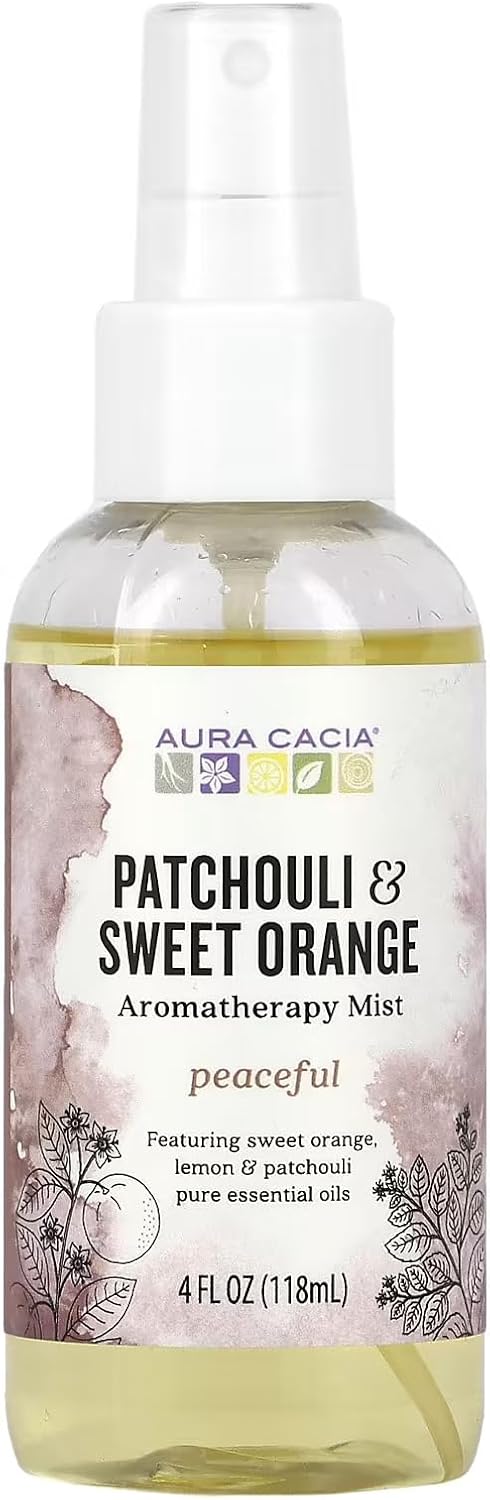 Aura Cacia Patchouli/Sweet Orange Aromatherapy Mist, 4 Ounce - 6 per case.6