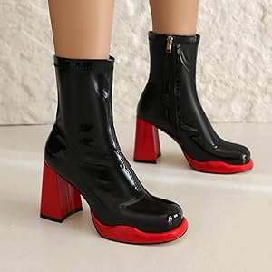 m.jadoreページ Amazon.com: Mofirdast Women's Mid Calf Gogo Boots Patent
