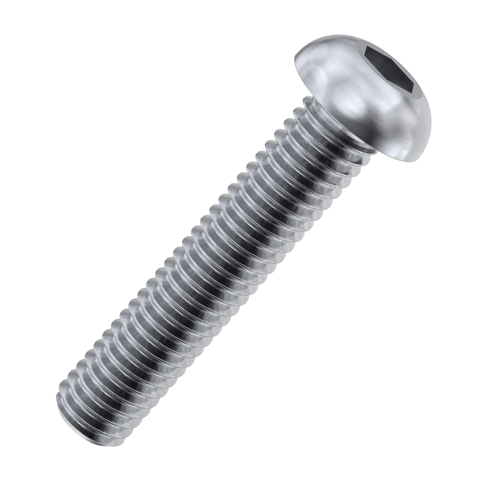 Accu - M4 x 16mm Socket Button Screws (ISO 7380) - Stainless Steel (A2) (Pack of 100)