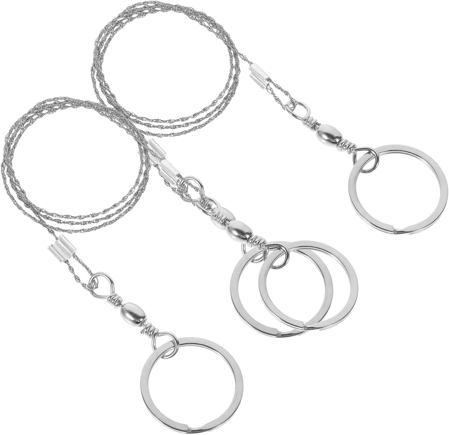 2Pcs Pocket Chainsaw Wire Saw Ultralight for Camping Backpacking and Durable Easy to Carry for Cutting and More