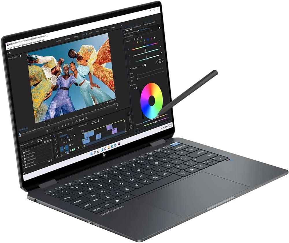 Mavark HP OmniBook Ultra Flip Copilot+ PC 14" 3K OLED Touch Laptop Intel Core Ultra 9 288V Stylus Pen Win 11 Pro 2 Years CPS Warranty (2TB SSD|32GB RAM)