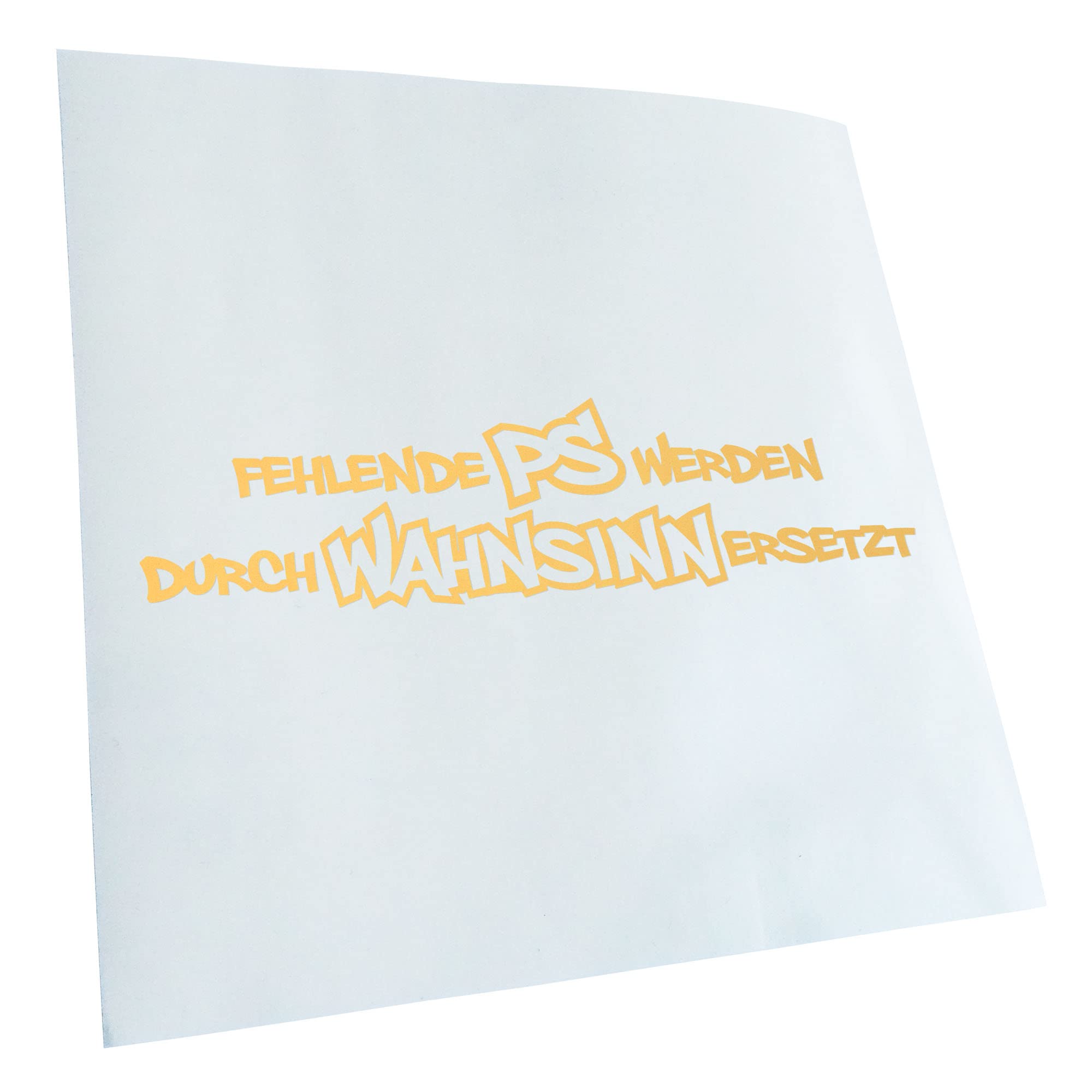 Kiwistar - Car Sticker - Cream - 40 x 10 cm Missing PS Are Behind ... - Rear Window Car Sticker Weatherproof for Car Truck Moped Truck - Sticker Exterior Self-Adhesive Tuning Accessories for Window