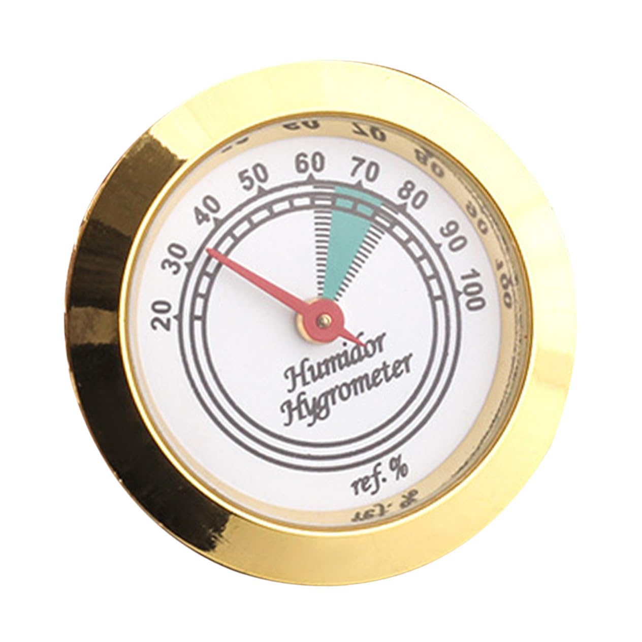 CALLARON Analog Hygrometer for Cigar Humidors Small Portable Cigar Humidity Meter Gauge for Accurate Humidor Humidity Monitoring