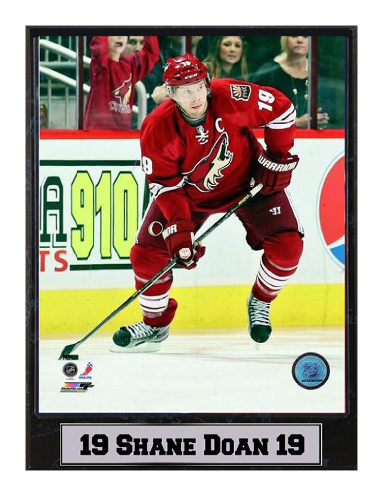 Encore Select 513-41 NHL Phoenix Coyotes Shane Doan Logo Plaque, 9-Inch by 12-Inch