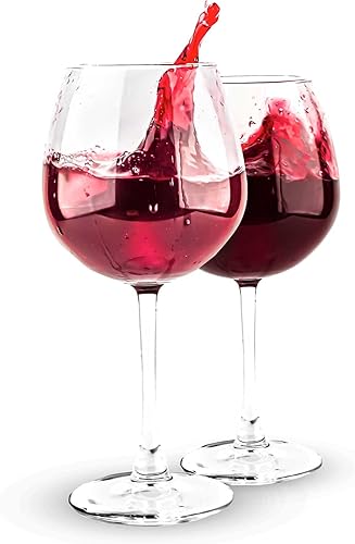 Miniatura 7 de Juego de 2 copas de vino enormes de gran tamaño (25 onzas), copa de vino gigante, copas de cóctel grandes, copas de vino extra grandes con tallo,